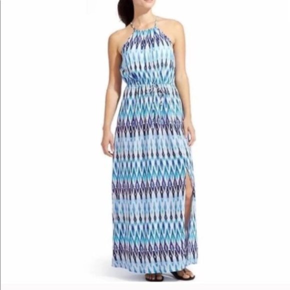 Athleta Dresses & Skirts - Athleta Sunset Maxi Dress Blue Pattern Print XS